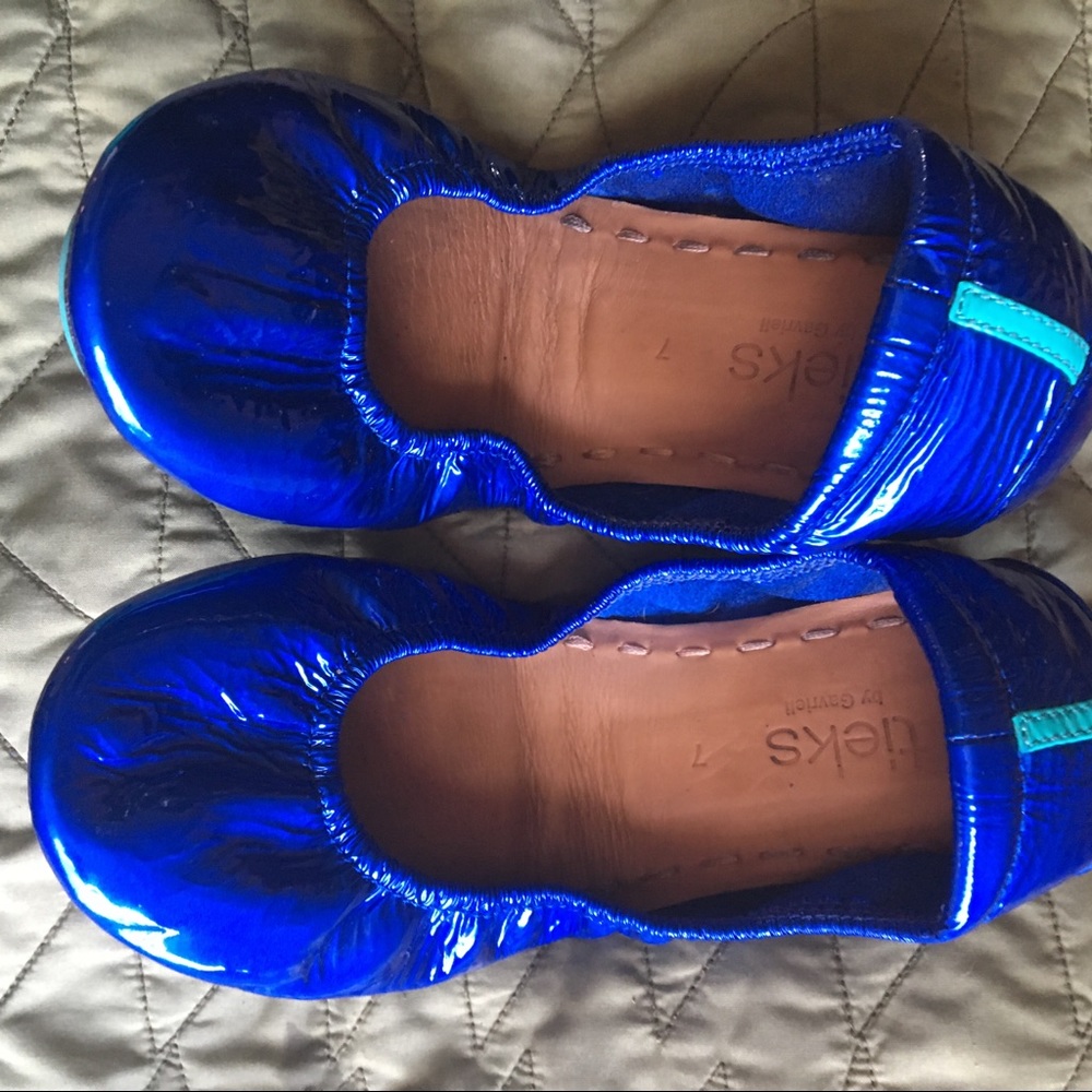 Sapphire Blue Tieks Size 7